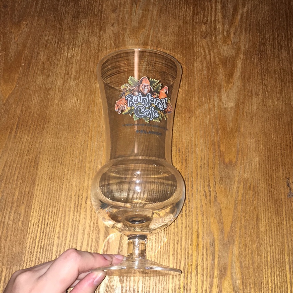 Rainforest Cafe Hurricane Glass